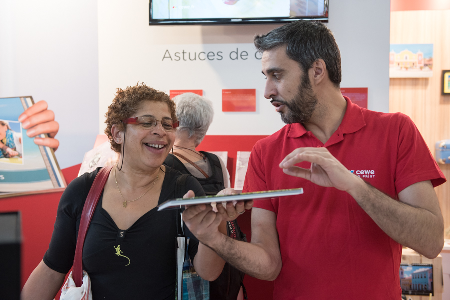 reportage sur le salon du tourisme pour CEWE